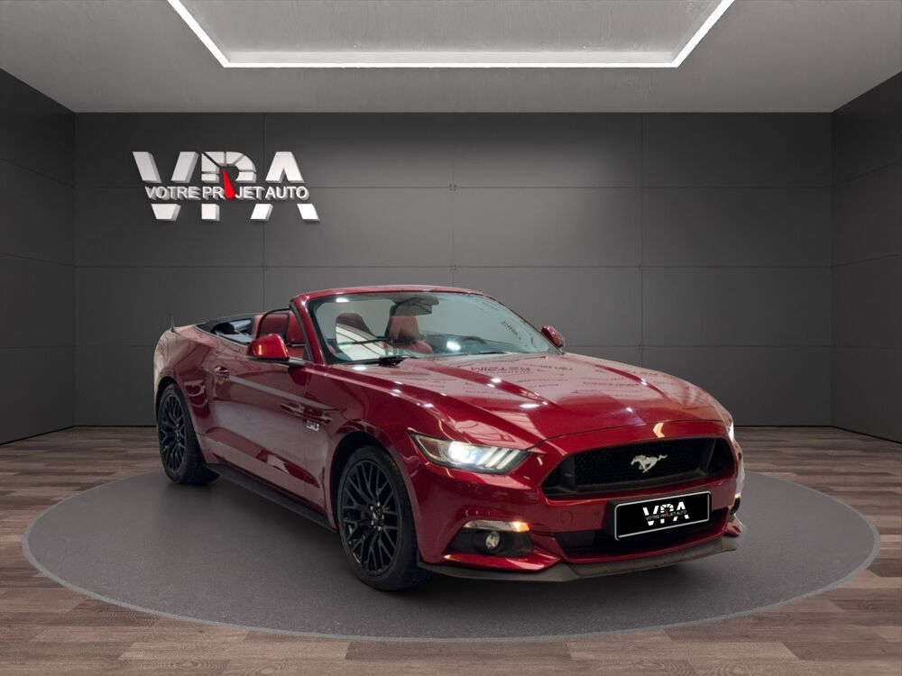 Mustang GT Cabriolet 5.0 V8 421 ch | Cuir | GPS | Si&egrave;ges chauffants 2017 occasion 33320 Eysines