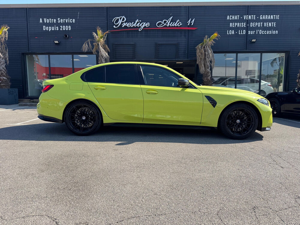 M3 Competition Jaune Sao Paulo Pack Carbon CO2 Pay&eacute; Si&egrave;ges Carb 2021 occasion 11100 Narbonne