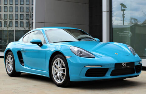 Porsche Cayman Bleu Miami - 300CV - Porsche Approved - 1e main - Apple Carp 2019 occasion Eysines 33320