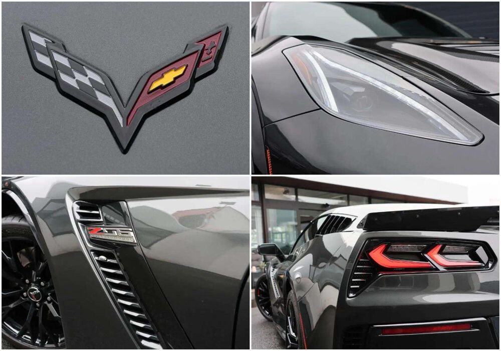 Corvette C7 Z06 2LZ 6.2 V8 Supercharged 659 ch * TARGA CARBONE * HUD 2019 occasion 33150 Cenon