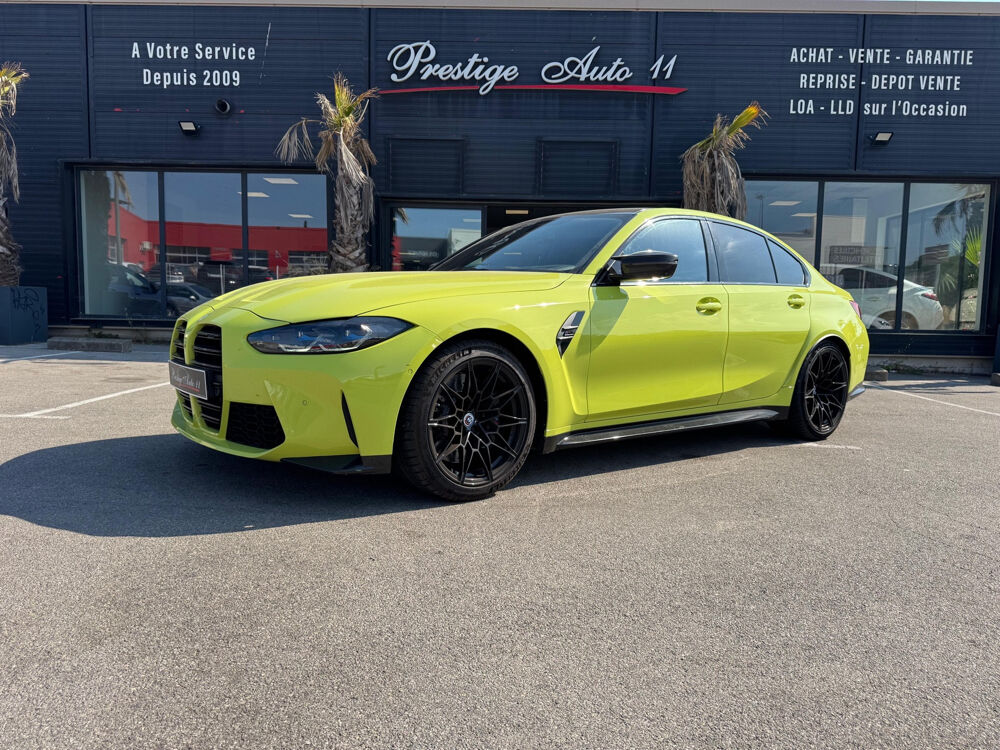 M3 Competition Jaune Sao Paulo Pack Carbon CO2 Pay&eacute; Si&egrave;ges Carb 2021 occasion 11100 Narbonne