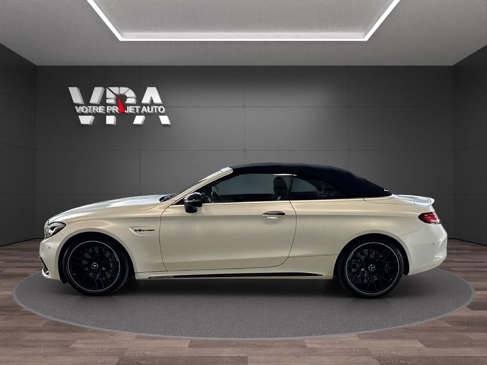 Classe C 63 S Cabriolet 510 ch • Burmester • Si&egrave;ges Ventil&eacute;s • Cam&eacute;ra 2017 occasion 33320 Eysines