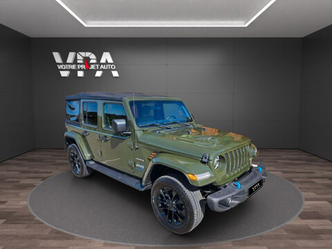 Jeep Wrangler 2.0 4xe Unlimited Sahara 380ch - Cam&eacute;ra de recul - Android A 2022 occasion Eysines 33320
