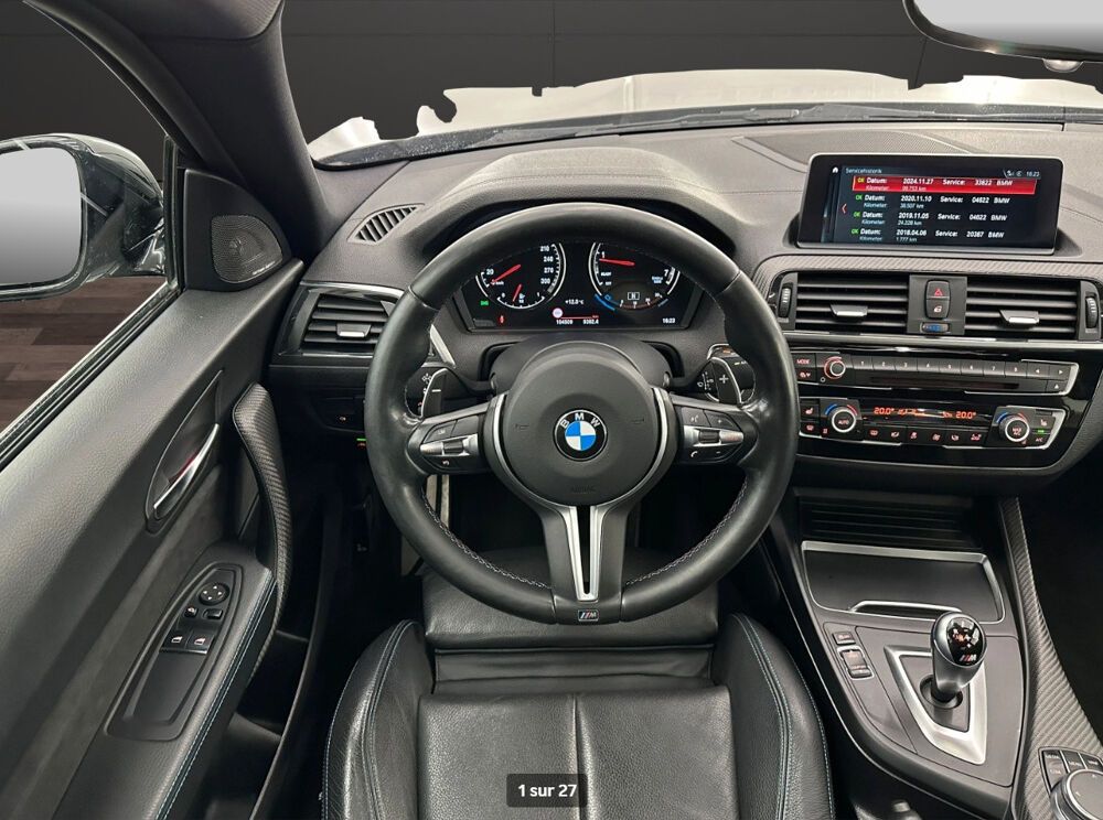 M2 BMW &middot; 3.0i 370ch &middot; DCT &middot; Toit ouvrant &middot; Cam&eacute;ra de recul &middot; 2018 occasion 33320 Eysines