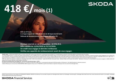Scala 1.0 TSI Evo 2 116 ch DSG7 2025 occasion 25000 Besan&ccedil;on