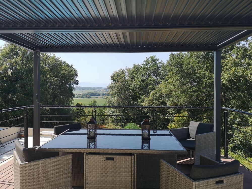 Vente Maison À vendre dans le Gers, secteur de Marciac : maison avec vue imprenable, 4 chambres, superbe piscine, terrasses, garage et possib Troncens