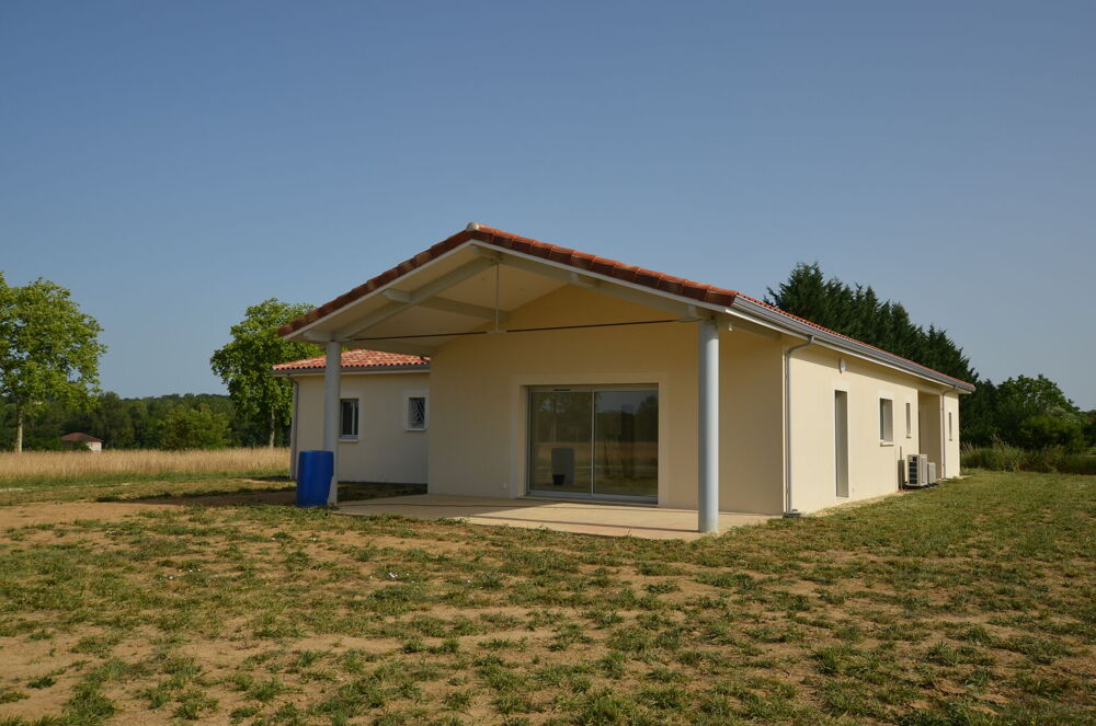 Vente Maison A vendre, Gers, secteur de Condom : Maison de plain-pied neuve, très économe, 4 chambres, garage et jardin de 2 851m². Proche de Maignaut-tauzia