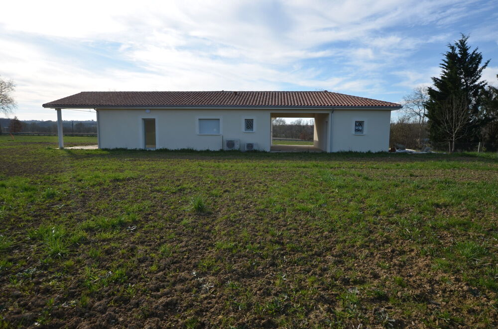 Vente Maison A vendre, Gers, secteur de Condom : Maison de plain-pied neuve, très économe, 4 chambres, garage et jardin de 2 851m². Proche de Maignaut-tauzia