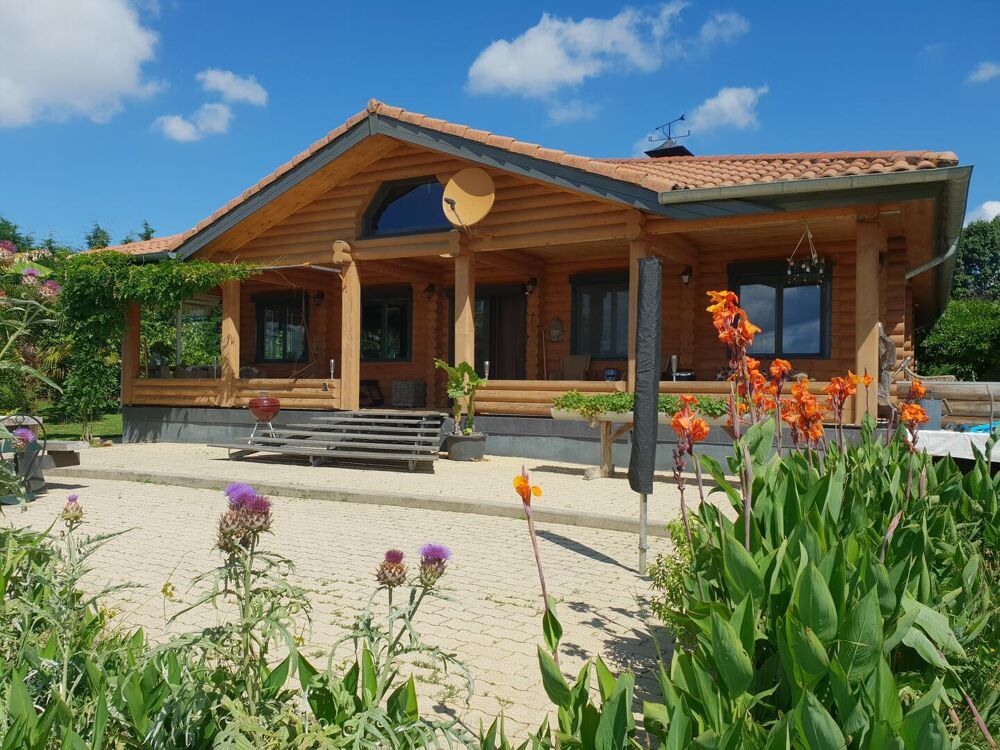 Vente Maison À vendre, proche de Trie-sur-Baïse (Gers) - Charmant chalet de plain-pied avec sauna, abris voitures, atelier, jardin paysager. Montaut