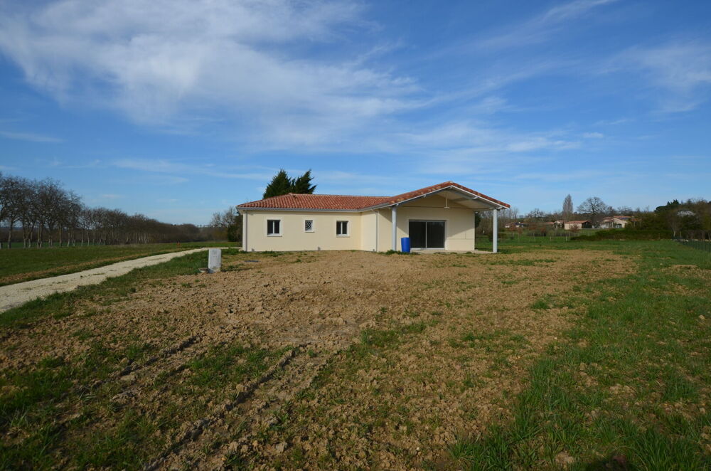 Vente Maison A vendre, Gers, secteur de Condom : Maison de plain-pied neuve, très économe, 4 chambres, garage et jardin de 2 851m². Proche de Maignaut-tauzia
