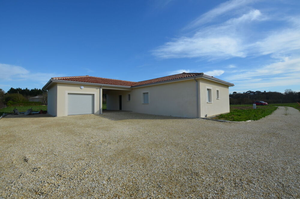 Vente Maison A vendre, Gers, secteur de Condom : Maison de plain-pied neuve, très économe, 4 chambres, garage et jardin de 2 851m². Proche de Maignaut-tauzia