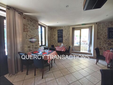 R&eacute;gion PRAYSSAC  -  Fonds de commerce restaurant, bar, cour, r&eacute;serves, appartement de fonction avec terrasse. En activit&eacute;.Licenc 43600 46220 Prayssac