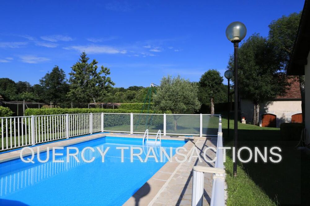Nord de Cahors, propriété avec grange et piscine sur 7322m² de terrain