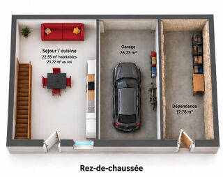  Maison à vendre 3 pièces 62 m²