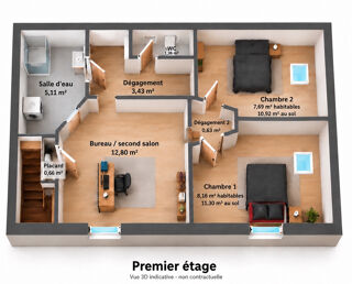  Maison à vendre 3 pièces 62 m²