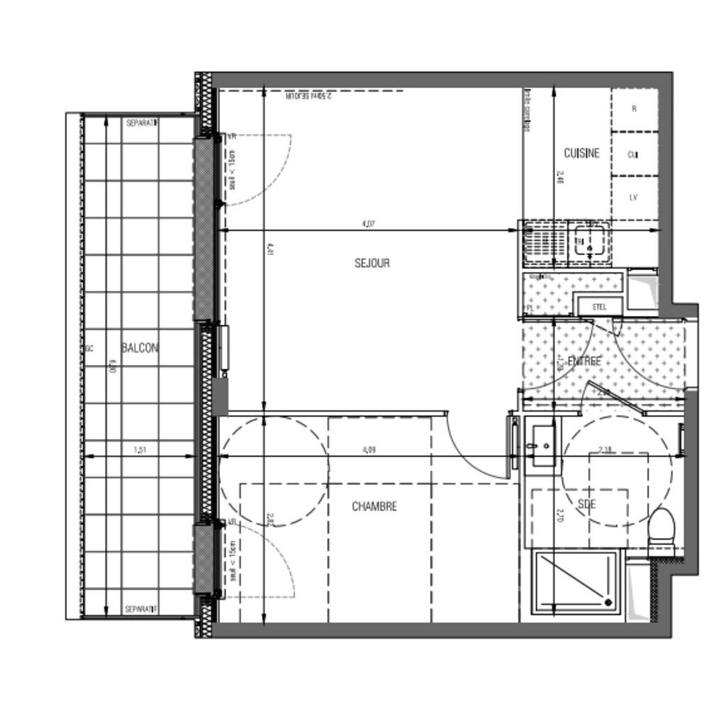 Vente Appartement Appartement - Grand T2 à Colombes Colombes