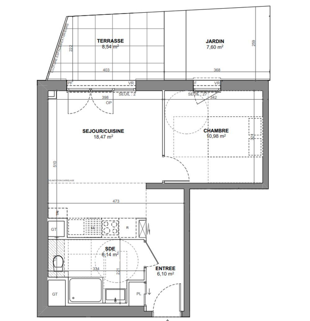 Vente Appartement Châtenay-Malabry – 2 pièces avec terrasse Châtenay-malabry