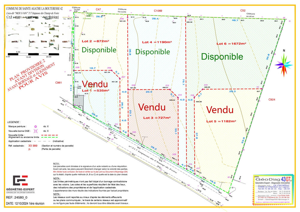 Vente Terrain STE-AGATHE-LA-BOUTERESSE Ste agathe la bouteresse
