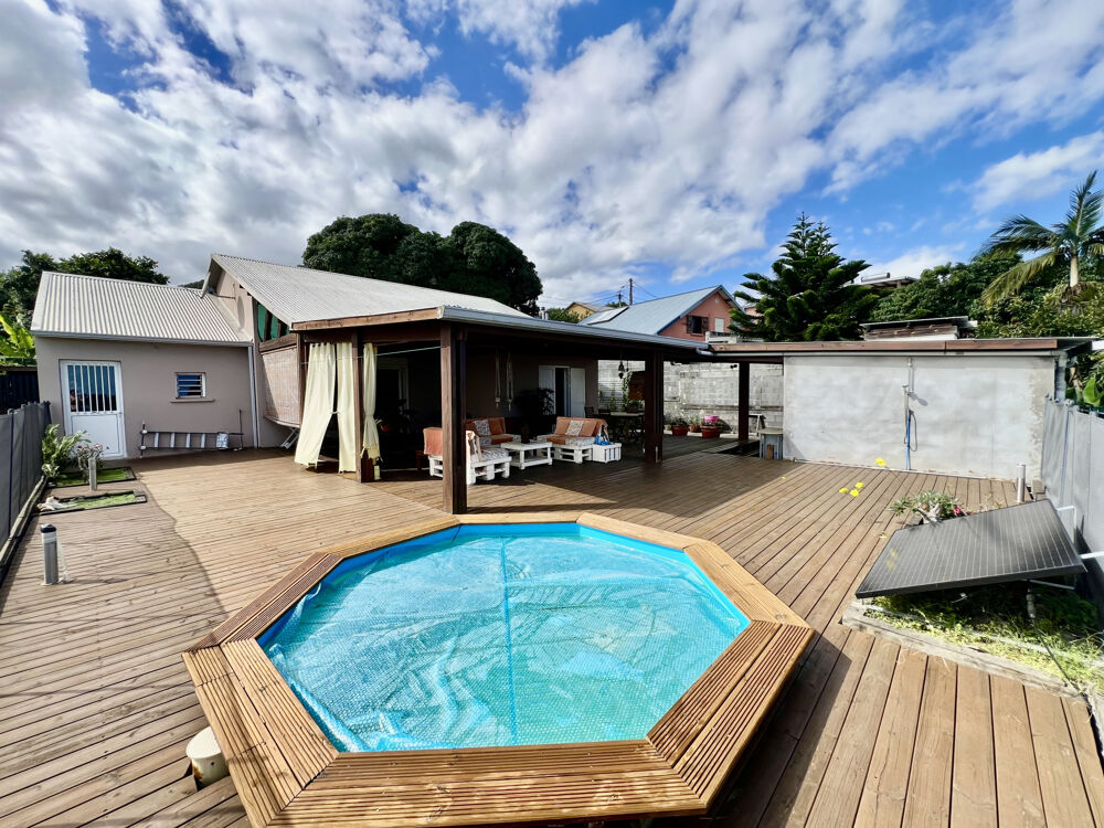 Vente Maison SAINT PIERRE 97410 - VILLA F4 ENTRETENUE ET LUMINEUSE -VUE DÉGAGÉE - VASTE GARAGE - SECTEUR PAISIBLE St pierre
