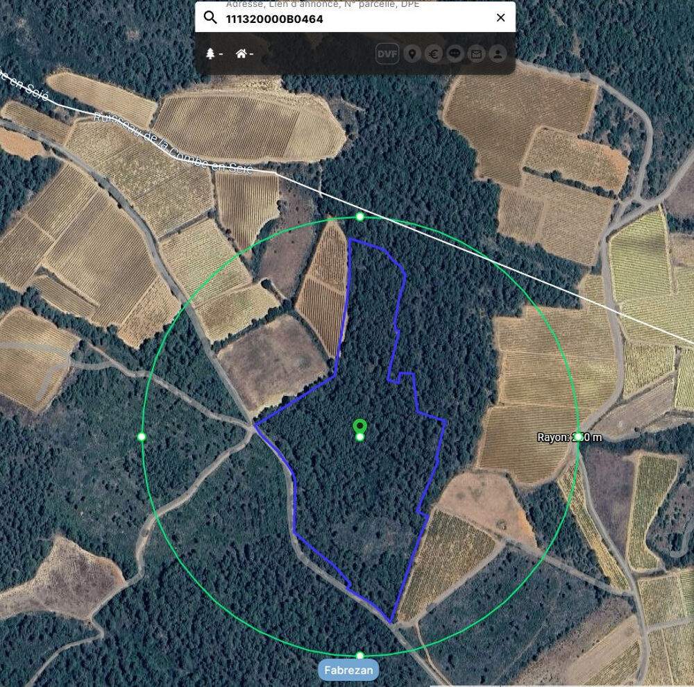 Vente Terrain Fabrezan-Terrain 4 ha non constructible en Zone Naturelle Fabrezan