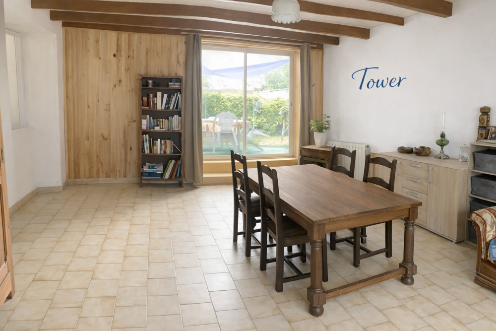 Vente Maison CRESSE  17160  -  Maison  2 pièces de 70 m2 édifiée sur  290 m2 de avec dépendances  garage de 70 m2 et grange Cresse