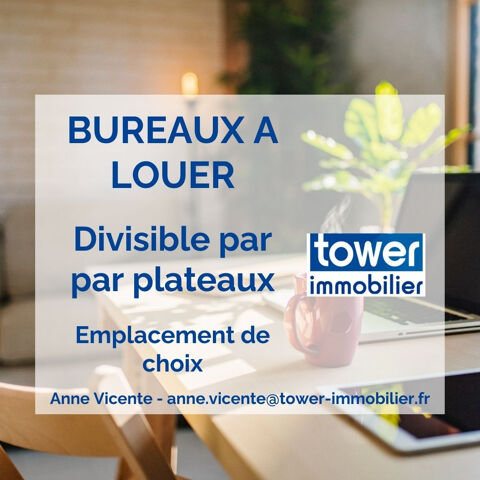   A LOUER immeuble de bureaux de 990 m2 DIVISIBLE avec grande vitrine 