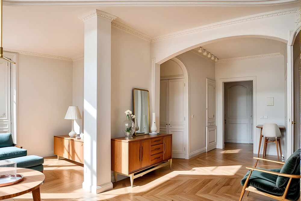 LORIENT HYPERCENTRE - GRAND APPARTEMENT DE CARACTERE - BEAUX VOLUMES.