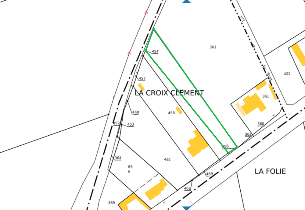 Vente Terrain Teerain à batir viabilisé - 2077 m2 Sains les pernes