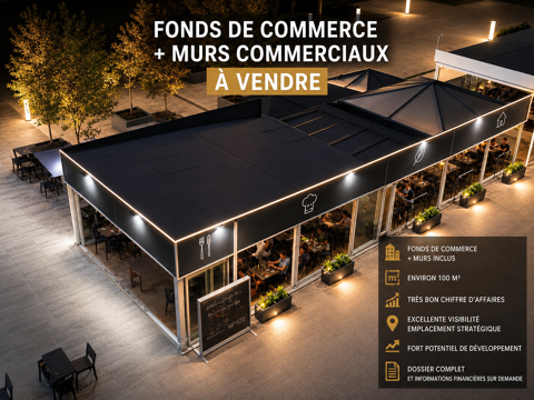 FOND DE COMMERCE + MURS 480000 34280 Carnon plage