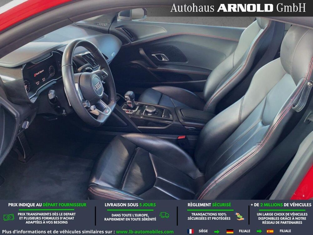 R8 V10 5.2 FSI 540 BVA RWD 2019 occasion 31850 Beaupuy