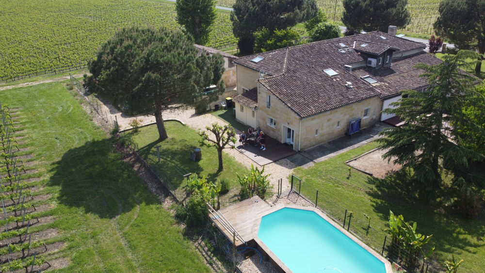 Aux portes de Saint-Émilion, propriété de caractère, 9 chambres et gîte indépendant avec piscine