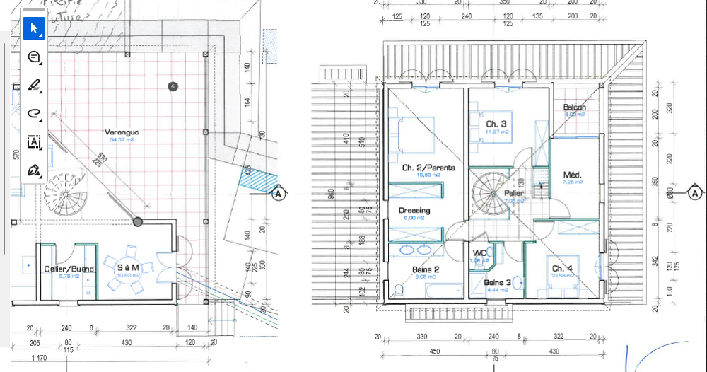 A VENDRE VILLA F6/7 de 165 m2 sur 751 m2 de terrain - Construction à reprendre - St André, secteur Champ Borne