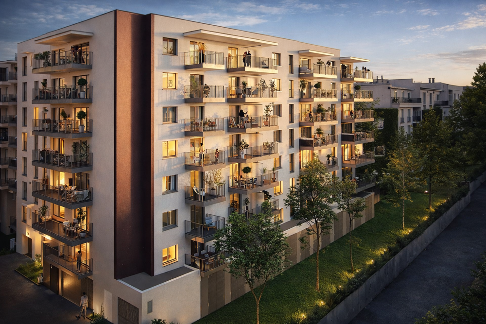APPARTEMENT T2 NEUF 40,80 m2 7 ÉTAGE RÉSIDENCE LES FABRIKS DE MAI CLERMONT-FERRAND