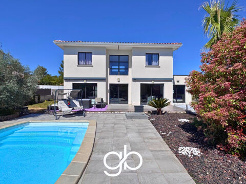  MAISON CONTEMPORAINE 142 M2  5 PIECES - PISCINE CHAUFF�E -  MONTARNAUD  15 MIN DE MONTPELLIER Maison - 5 pi�ce(s) - 173 m�
