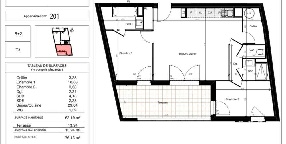 Vente Appartement T3 neuf avec terrasse dans une résidence intimiste à Castelnau-le-Lez Castelnau le lez