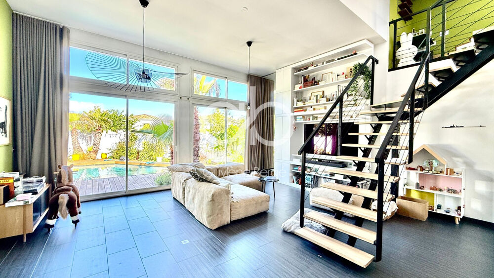 Vente Maison Villa T5 Moderne 140m2 Piscine Chauffée, Poêle à Bois - Le Crès 34920 Le cres