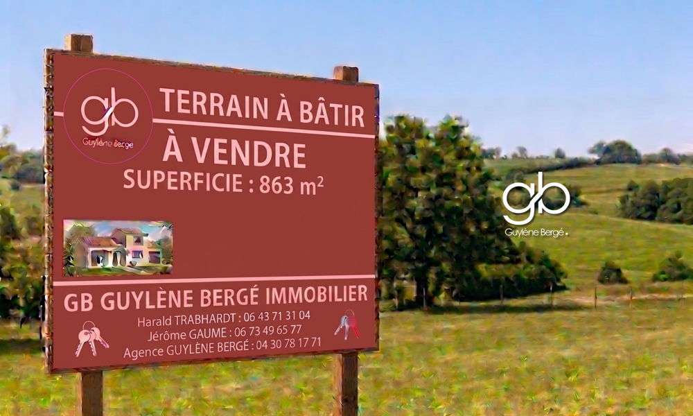 Vente Terrain TERRAIN À BÂTIR 863 M2 À ALIGNAN-DU-VENT   PROCHE PÉZENAS   HÉRAULT Alignan du vent