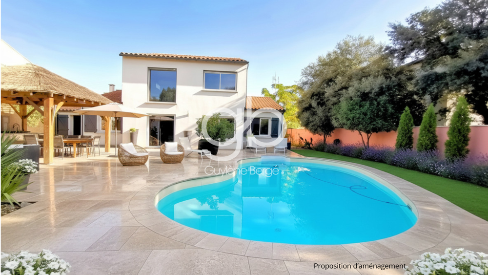 Vente Maison Villa T8 avec Piscine, Double Garage, Jardin   Saint-Brès St bres