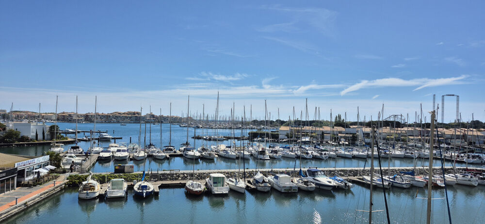 Vente Appartement CAP D'AGDE: DUPLEX PREMIERE LIGNE VUE PORT DE PLAISANCE AVEC PARKING PRIVE Agde