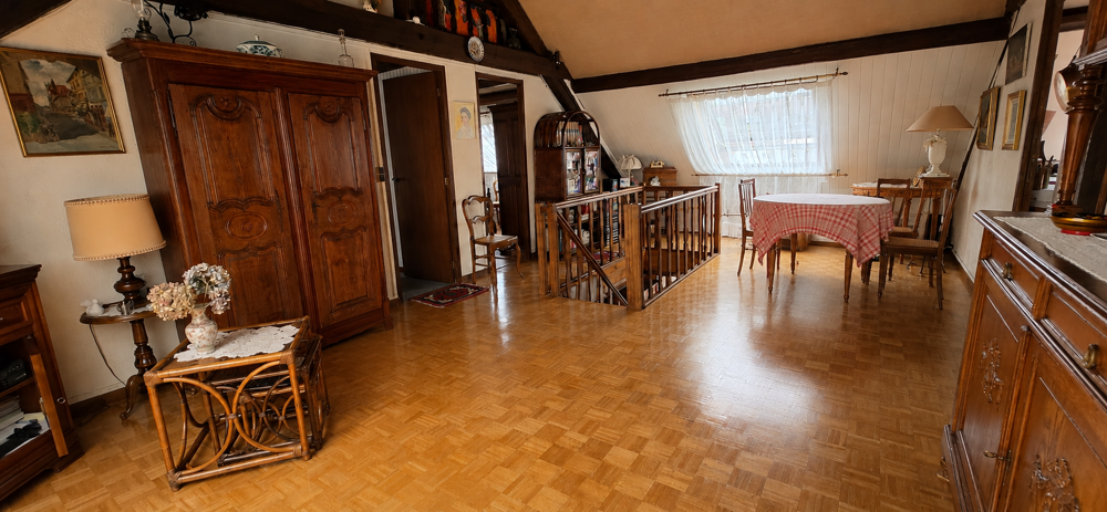 Loft mansardé chaleureux et naturel
