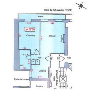  Appartement à vendre 2 pièces 53 m²