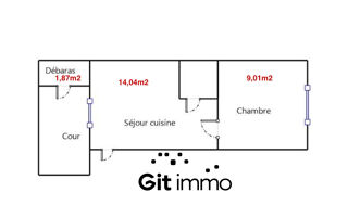  Appartement � vendre 2 pi�ces 26 m�