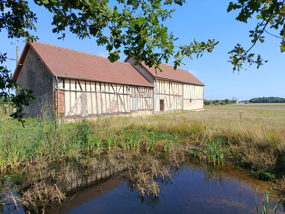 Granges 180 m2 au sol, toitures neuves à aménager sur un terrain 3645 m2.