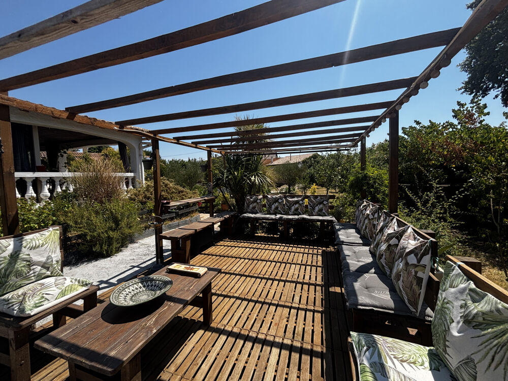 Vente Maison PROCHE PEZENAS -  MAISON INDEPENDANTE DE PLAIN PIED 3 CHAMBRES TERRAIN 1345M2 GRAND TERRAIN CLOS Nizas