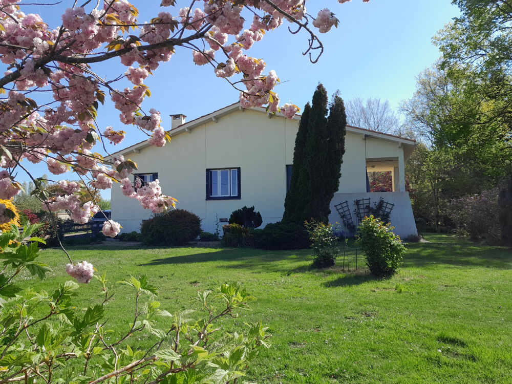 Grande maison avec garage, gîte indépendant et parc arboré à deux pas de toutes commodités.