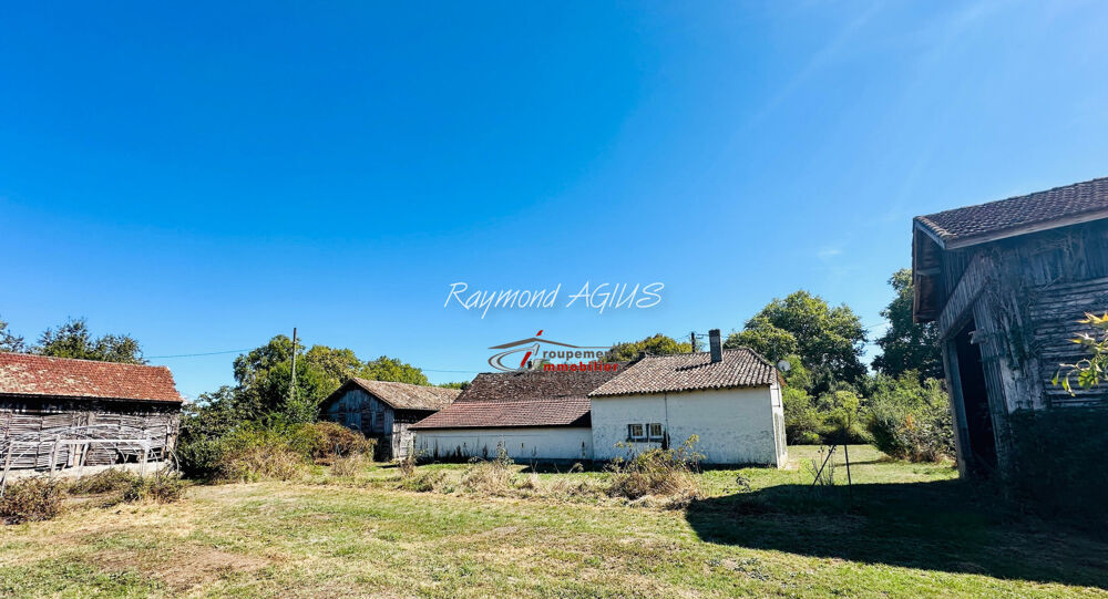 Charmant maison traditionnel en pierre de plain pied avec 2 chambres, 3 grandes granges et 1,7 ha de terrain e