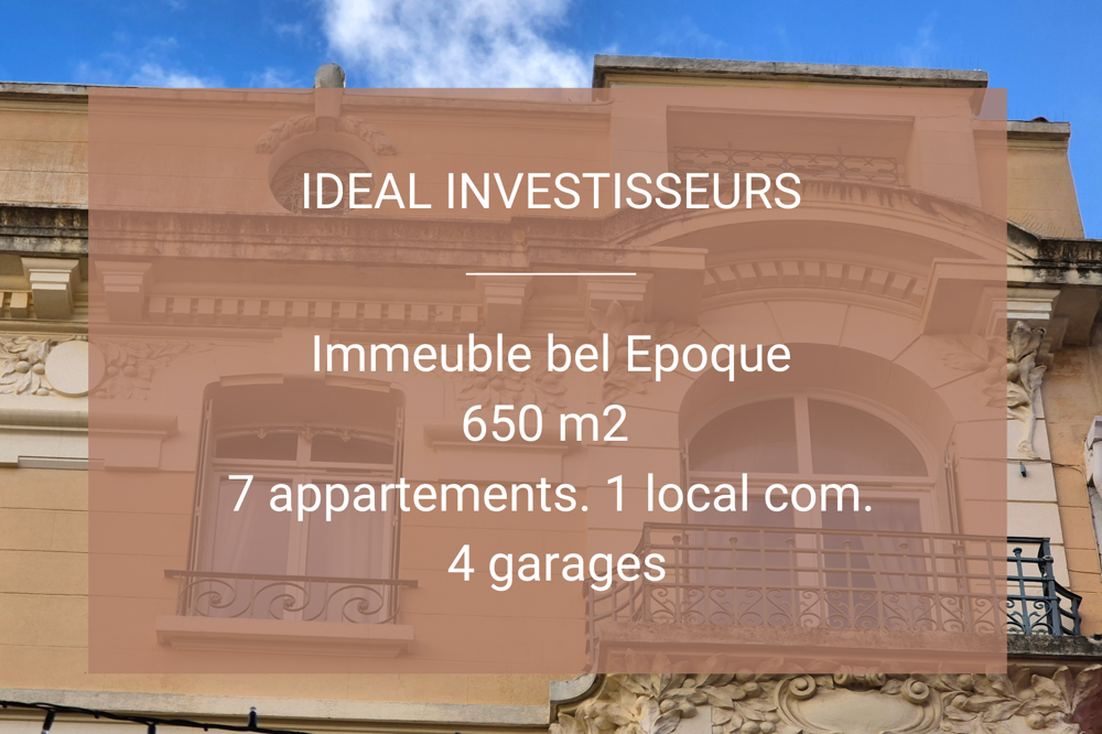 Vente Immeuble Immeuble de rapport style Belle Epoque Hyères