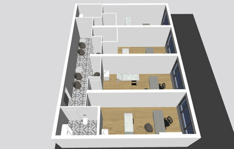   Bureaux à louer 88 m2 sur Ville-la-Grand 