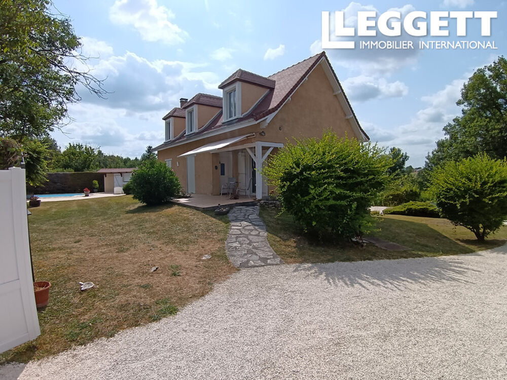 Vente Maison maison d'habitation  entrée séjouir cuisine 3chambres bureau 2wc sd'eau, sdb sous sol piscine au sel. Montagrier