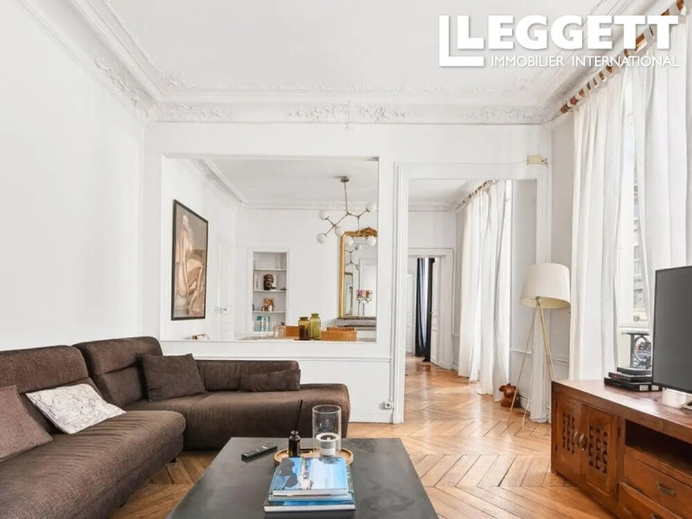 Vente Appartement 75004, ÎLE SAINT-LOUIS, un appartement élégant (4 pièces - 2 chambres) au 1er étage offrant 91,3 m² Paris 4